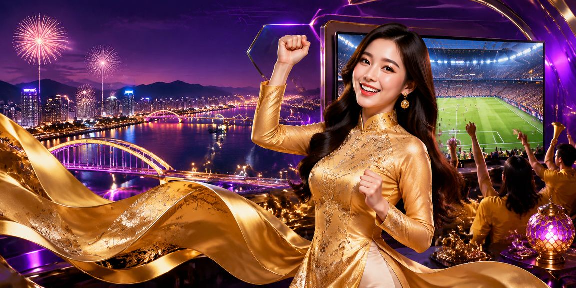 Người phụ nữ Đà Nẵng mặc áo dài kiểm tra giao dịch và quyền lợi thành viên VIP casino