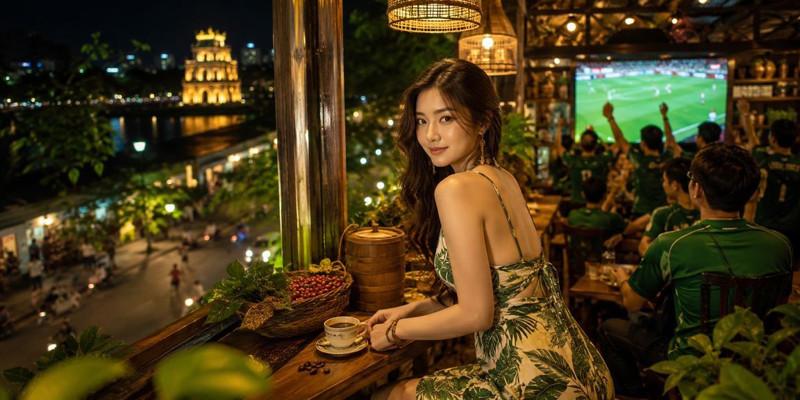 Thành viên VIP Hà Nội uống cà phê kiểm tra bonus nạp tiền và kèo bóng đá buổi sáng